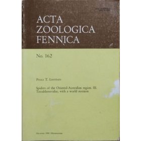   Pekka T. Lehtinen: Spiders of the Oriental-Australian Region, III. - Tetrablemmidae, with a World Revision