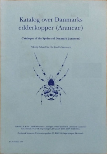 Nikolaj Scharff - Ole Gudik-Sørensen: Catalogue of the Spiders of Denmark (Araneae)