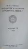 Florence Brauner (ed.): Bulletin of the American Museum of Natural History, vol. 178 (1984)