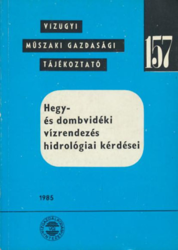 Csermák Béla: Hegy- és dombvidéki vízrendezés hidrológiai kérdései