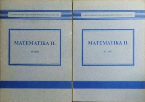 Dömötör Gábor (szerk.): Matematika II., 1-2. rész (2 kötet)