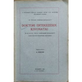   Áldásy Antal (összeáll.): A Budapesti Királyi Pázmány Péter Tudományegyetem Bölcsészeti Karán az 1924/25-ik tanévben elfogadott doktori értekezések kivonatai