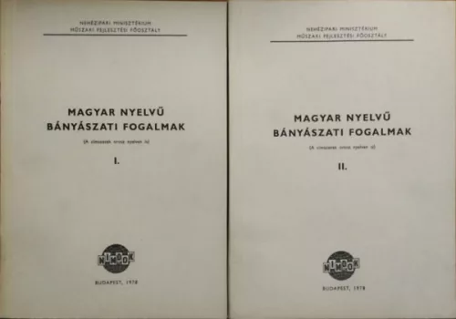 Magyar nyelvű bányászati fogalmak, I-II. (A-Z)