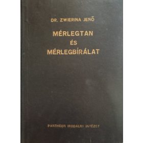 Zwierina Jenő: Mérlegtan és mérlegbírálat