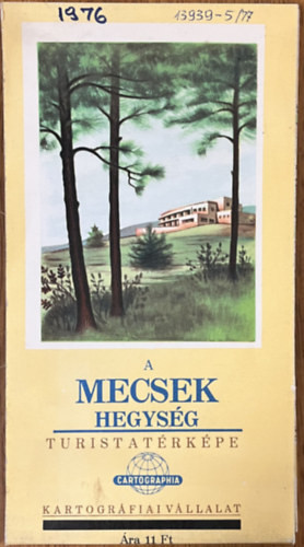 A Mecsek hegység turistatérképe