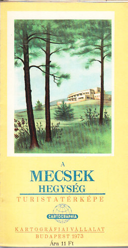 A Mecsek hegység turistatérképe