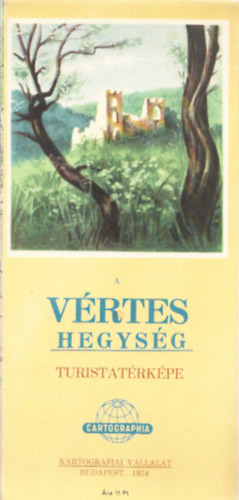 A Vértes hegység turistatérképe