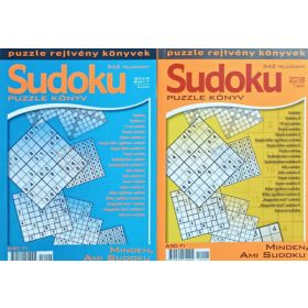 Sudoku puzzle könyv 2017/4, 2018/1 (2 kötet)