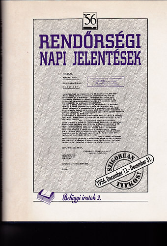 Rendőrségi napi jelentések 2.