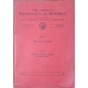   Frederick A. Ficken (ed.): The American Mathematical Monthly, Vol. 73 No. 4 Pt. II (April 1966)