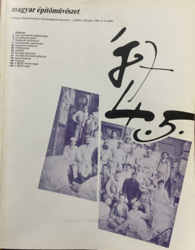 Ferkai András (szerk.): Magyar Építőművészet 1987/4-5.