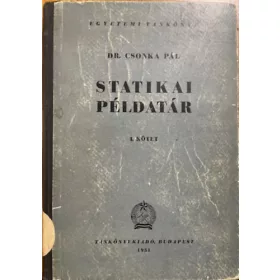 Dr. Csonka Pál: Statikai példatár I. kötet