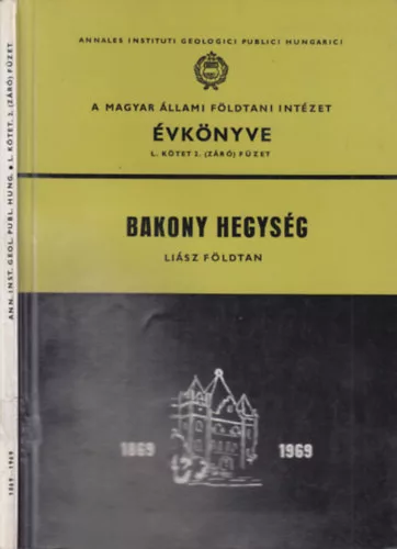 A Magyar Állami Földtani Intézet évkönyve - L. kötet 2. (záró) füzet - A Bakony hegységi júra időszaki képződmények üledékföldtani vizsgálata