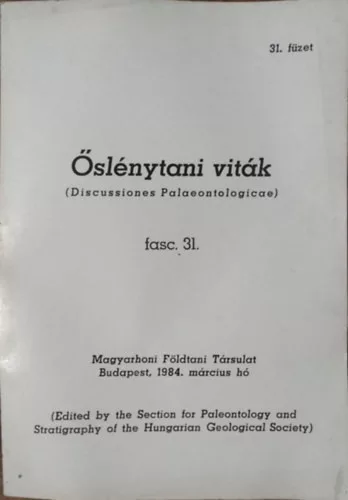 Őslénytani Viták - 31. füzet