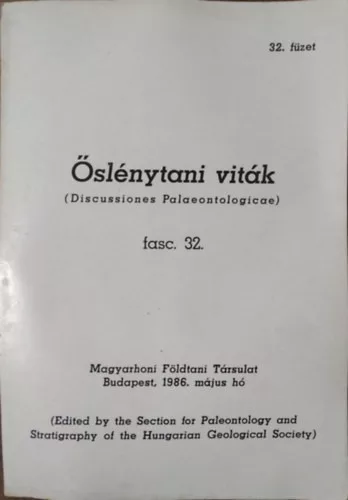 Őslénytani Viták - 32. füzet