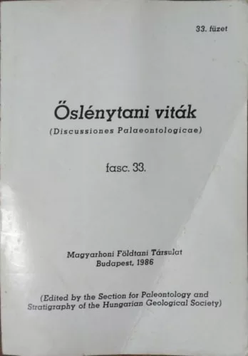 Őslénytani Viták - 33. füzet