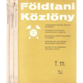 Dank Viktor dr.: Földtani Közlöny 1981/1-4. (3 kötetben)
