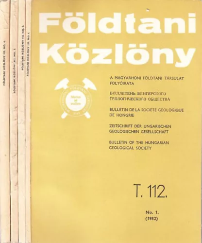 Dank Viktor dr.: Földtani Közlöny 1982/1-4.