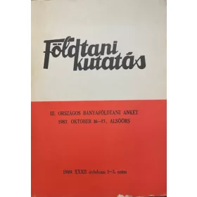   Dr. Dank Viktor: Földtani Kutatás 1989. XXXII. évfolyam 1-3. szám