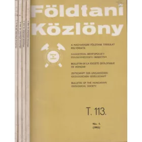 Dank Viktor dr.: Földtani Közlöny 1983/1-4.
