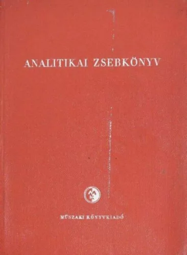 Bányai-Kocsis-Dr. Mázor-Rády: Analitikai zsebkönyv
