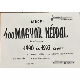 Alberti Árpád: 400 magyar népdal