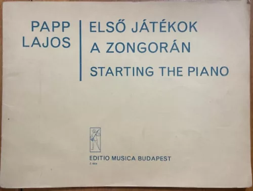 Papp Lajos: Első játékok zongorán - Z6624