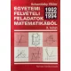 Dr. Scharnitzky Viktor: Egyetemi felvételi feladatok matematikából X.: 1992-1994