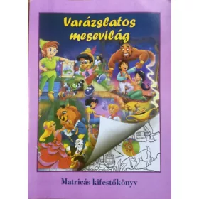 Varázslatos mesevilág - Matricás kifestő