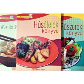   Húsételek könyve + Wok- és távol-keleti ételek könyve + Fűszerek könyve (3 kötet, Konyhatündérek könyvtára) - Boda Zoltánné, Géczi Zoltán, Nagy Elvira