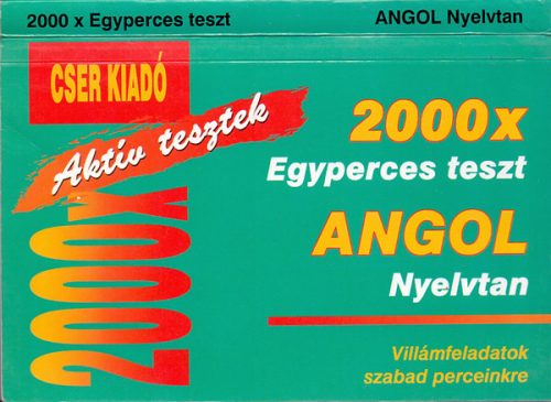 Angol nyelvtan. 2000 x Egyperces teszt - Susan Lawrwnce