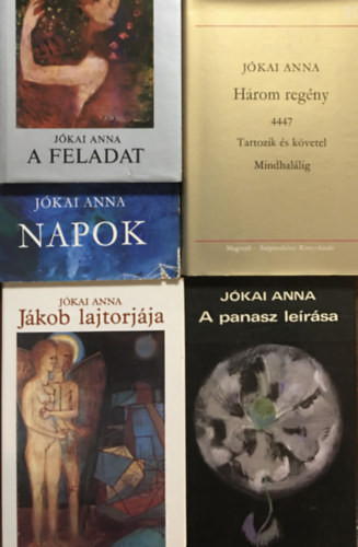 5 db Jókai Anna könyv: Napok + A panasz leírása + Három regény + Jákob lajtorjája + A feladat - Jókai Anna