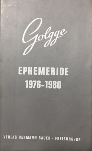 Golgge - Ephemeride 1976-1980 - 