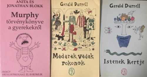 Anita és Jonathan Blokk - Murphy törvénykönyve a gyerekekről + 2 db Gerald Durrell regény: (Madarak,vadak,rokonok + Istenek kertje) - Anita és Jonathan Blokk, Gerald Durrel