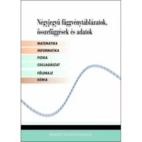   Matematikai, fizikai, kémiai összefüggések - Négyjegyű függvénytáblázatok - 