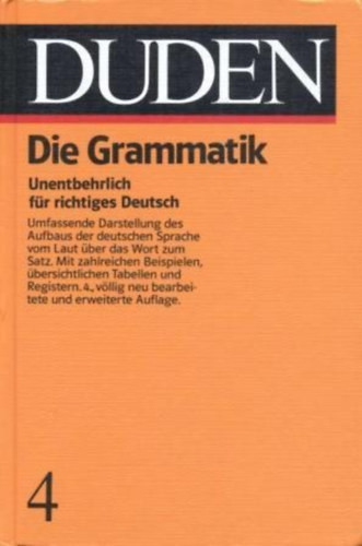 Duden 4 - Die Grammatik - 