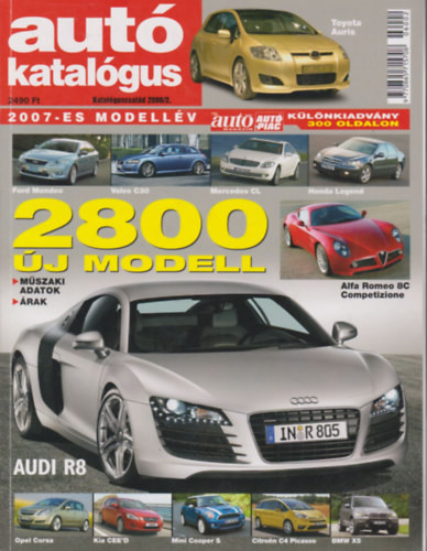 Autókatalógus (Katalóguscsalád 2006/2 - 2007-es modellév - Különkiadvány 300 oldalon) - 