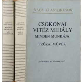   Csokonai Vitéz Mihály minden munkája - Műfordítások + Prózai művek (2 kötet) - Csokonai Vitéz Mihály