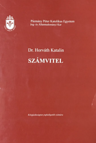 Számvitel - Dr. Horváth Katalin