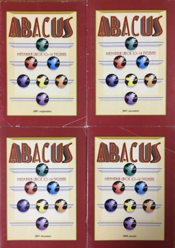 Abacus - matematikai lapok 10-14 éveseknek (2007. 09., 11., 12., + 2008. 01.) (4 kötet) - Magyar Zsolt