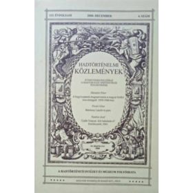   Hadtörténelmi közlemények 113. évfolyam 4. szám 2000. december -