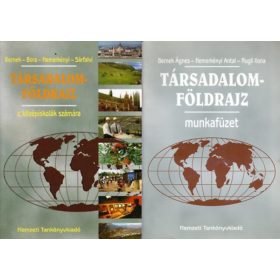   Társadalomföldrajz a szakközépiskolák számára + munkafüzet (2 kötet) - Bernek-Bora-Nemerkényi-Sárfalv