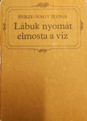 Lábuk nyomát elmosta a víz - Berze-Nagy Ilona