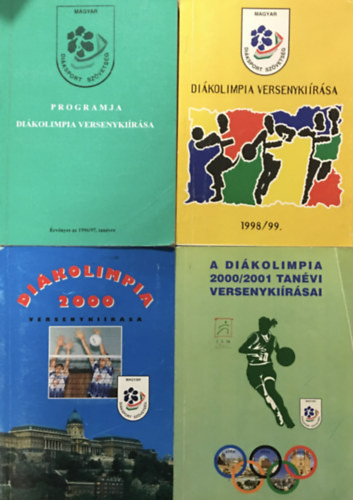 Diákolimpia versenykiírása 1996/97. + 1998/99. + 1999/2000 + A Diákolimpia 2000/2001 tanévi versenykiírásai (4 kötet) - 