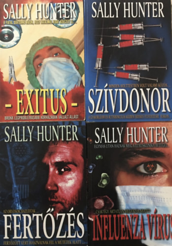 Szívdonor + Exitus + Influenza vírus + Fertőzés (4 kötet) - Sally Hunter