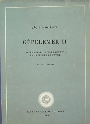 Gépelemek II. - Dr. Vörös Imre