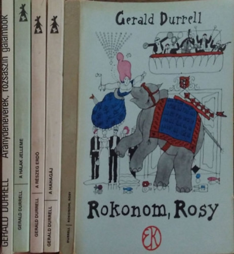 A hahagáj + A halak jelleme + A részeg erdő + Aranydenevérek, rózsaszín galambok + Rokonom, Rosy (5 kötet) - Gerald Durrell