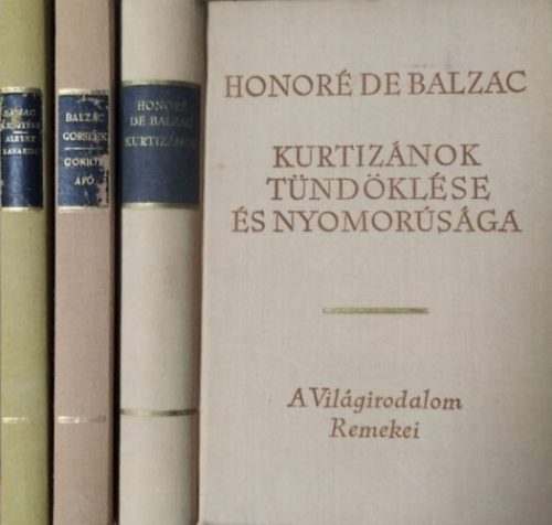 A rejtély - Albertus Savarus + Gobseck - Goriot apó + Kurtizánok tündöklése és nyomorúsága (3 kötet) - Honoré de Balzac