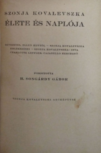 Szonja Kovalevszka élete és naplója - Ellen Key (bev.)