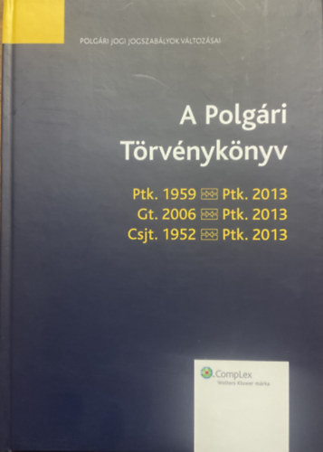 A polgári törvénykönyv - Polgári jogi jogszabályok változásai - Gárdos Péter